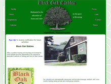 Tablet Screenshot of blackoakstables.com